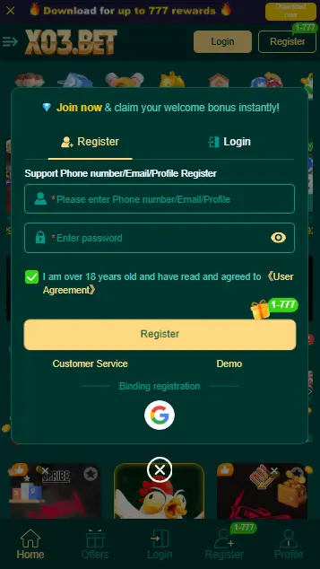 X03 Bet Game Download